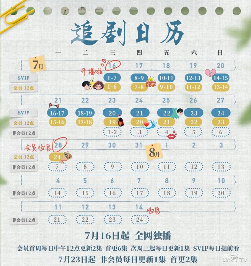 《爱的方程式》追剧日历 | 360onetravel.com | 旅游和娱乐出版品