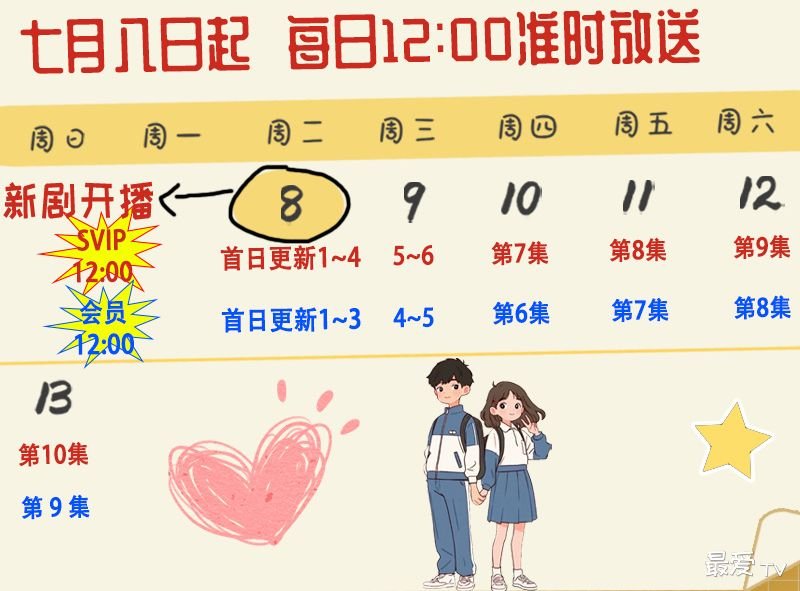 gh | 光影旅途 《晴梦高中》追剧日历与更新时间安排 | 光影旅途