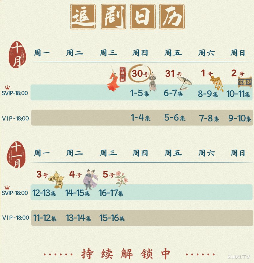 1a1 | 光影旅途 《山河枕》追剧日历及更新安排详解 | 光影旅途